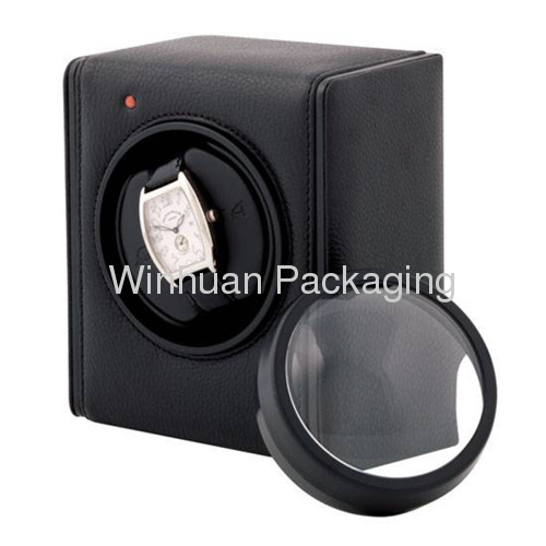 Luxury PU Leather Watch Winder Watch Case Japanese Motor