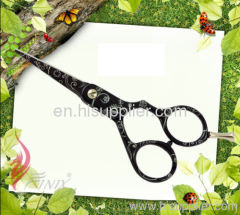 Stylist Zinc Alloy Grip Tattoo Hair Scissors