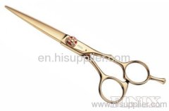 Superior Golden Titanium Plated Hair Cutting Scissors