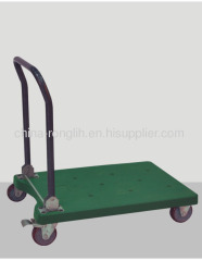 Folding plastic platform truck