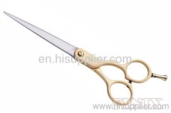 Professional Golden Color Zinc-Alloy Handle Hairdresser Scissors