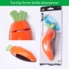 Turnip form knife sharpener