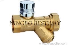 Brass Strainer Lockable ball valve