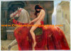 CHNCANVASPAINTING,NUDE,HORSE ON CANVAS