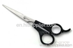 German Style Black Nylon+Fiber Plastic Grip Haircut Shears