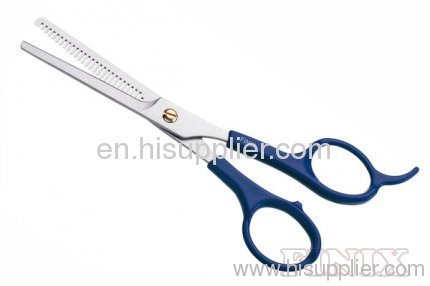 6.5" Blue ABS Plastic Grip Barber Thinning Scissors