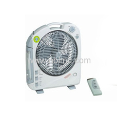 Rechargeable emergency light fan