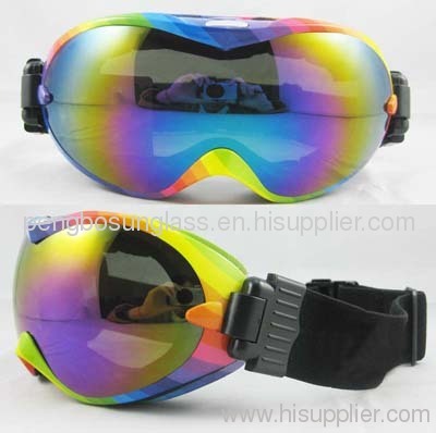 rainbow color skiing goggles latest