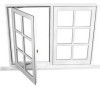 Thermal break double casement windows