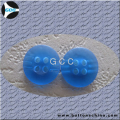 Bule Ocean Abnormity Button 4 hole for fashion garments