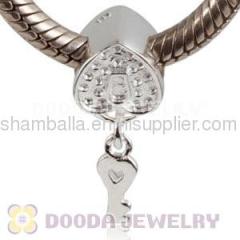 925 Sterling Silver european Lock-Key Charm Beads For Valentines Day