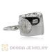 Silver european Lock-Key Charm Beads