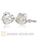 Silver european Lock-Key Charm Beads