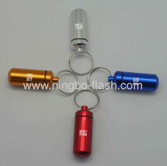 Waterproof Aluminum Pill Box Case Bottle Holder