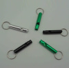 Mini outdoor Survival Key Chain Camping hiking Emergency Whistle Aluminum