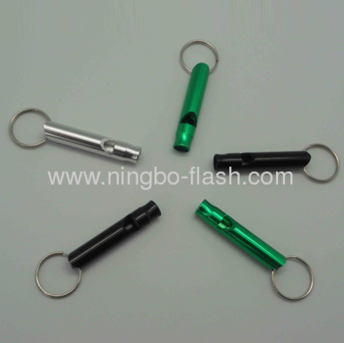 Mini outdoor Survival Key Chain Camping hiking Emergency Whistle Aluminum