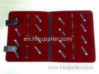Professional 16PCS/SET Folded Leather Scissors Case