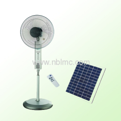 rechargeable solar power stand fan