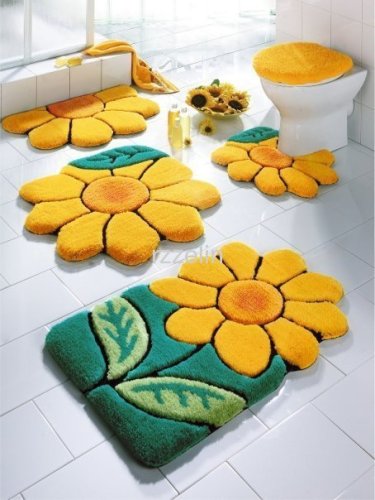 tufted acrylic bath mat