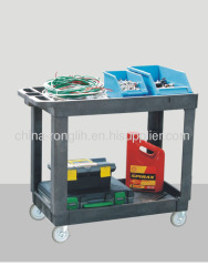 Small lipped plastic service cart