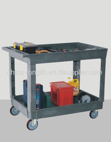 plastic lipped shelf carts