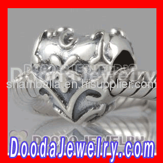 sterling silver european heart charms for valentines gifts