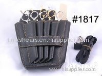 Stylish 4 pairs of scissors Leather Scissor Holster