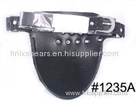 Stylish 4 pairs of scissors Black Leather Scissor Holster