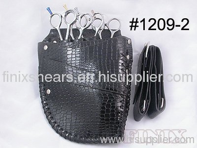 High Quality Stylish Black Leather Scissor Holster