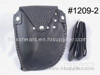 High Quality Stylish Black Leather Scissor Holster