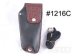 Stylish Dark Brown Color Leather Scissor Holster
