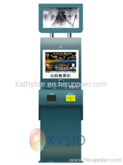 Dual screen interactive payment kiosk