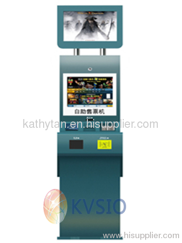 Dual screen interactive payment kiosk