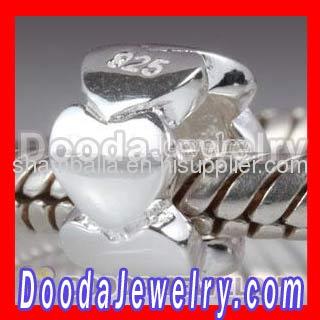 Cheap 925 sterling silver Heart Lovelinks charm beads wholesale