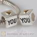european silver LOVE YOU charm for Mother's Day Gift