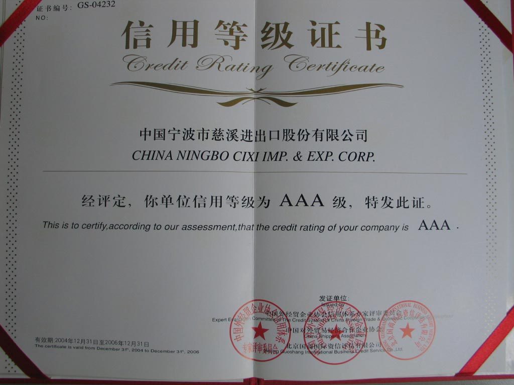 Certificates