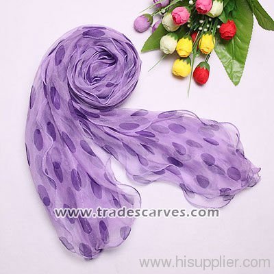 Fashion ladies's three layers chiffon scarves 034