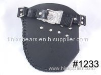 Superior 4 pairs of scissors Black Leather Scissor Holster