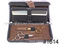 High Quality 4 Pairs + 4 Slots Hairdressing Scissors Case
