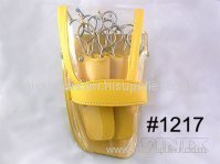 Stylish Yellow Color Leather&Plastic Scissor Holster