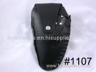 High Quality Black Leather Hairdressing Scissor Holster