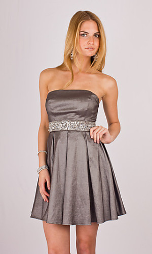 satin evening gown