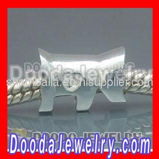 2012 New Arrival european Silver Dog Charm Beads