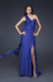 evening dresses in blue color