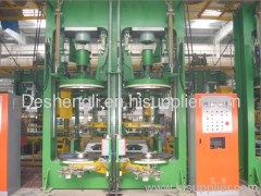 Hydraulic tire curing press-rubber machine