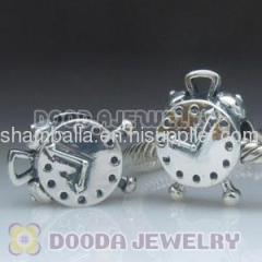 2012 european Sterling Silver Clock Charms Bead Wholesale