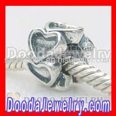 2012 Cheap european Sterling Silver Love Heart Charms