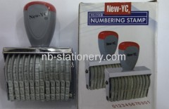 12 Numbers Rubber Stamp