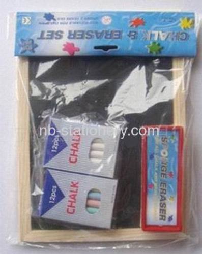 Chalk board and Chalk Eraser set