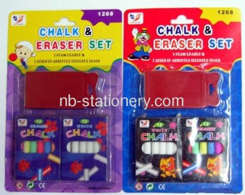 Chalk with Chalk Eraser set